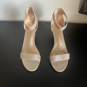 Dream Pairs Shimmering Gold Heels